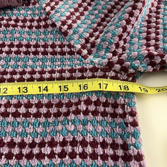 Free People Maggie Sweater Mini Short Dress Chunky Soft Collared Purple Large - Picture 10 of 16